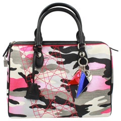 Dior limited editon Anselm Reyle boston handbag – pink camouflage.