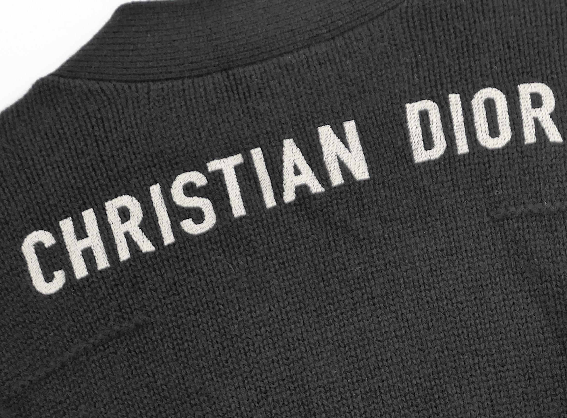 De las mujeres Chaqueta de cachemira con logo trasero Dior en venta