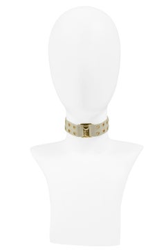 Dior Logo Khaki Choker Necklace