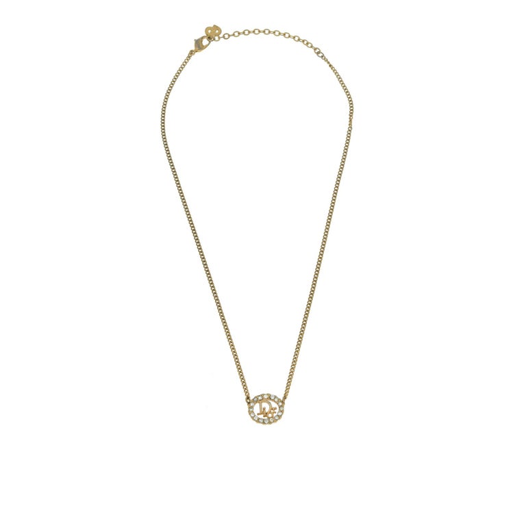 Dior Logo Pendant Necklace For Sale at 1stDibs