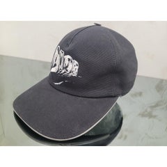 Dior Logo Print Black Cotton Baseball Cap - Size S