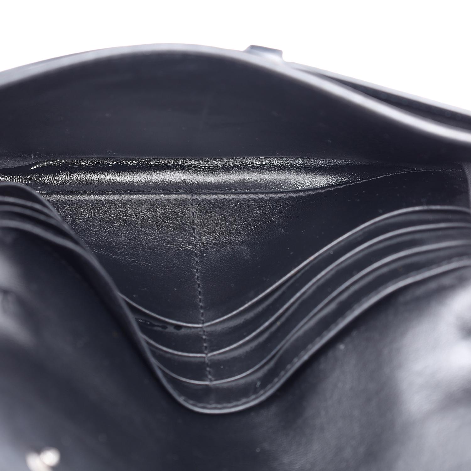 Dior Long Saddle Wallet with Chain Black 7