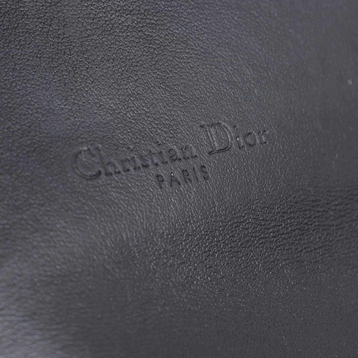 Dior Long Saddle Wallet with Chain Black 8