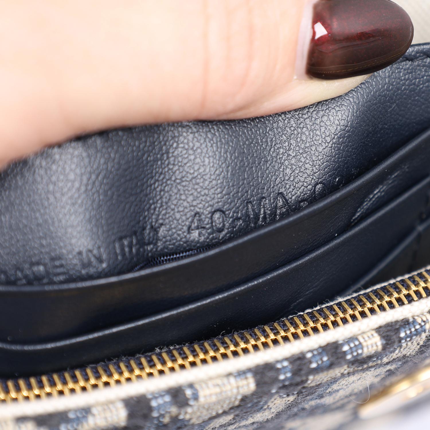 Dior Long Saddle Wallet with Chain Blue 9