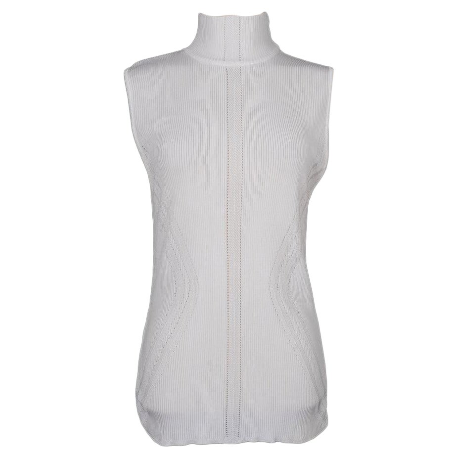 Langes weißes Mesh-Oberteil von Dior