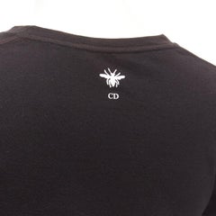 DIOR Lucky Dior yellow logo astrology star bee print crew neck tshirt XS