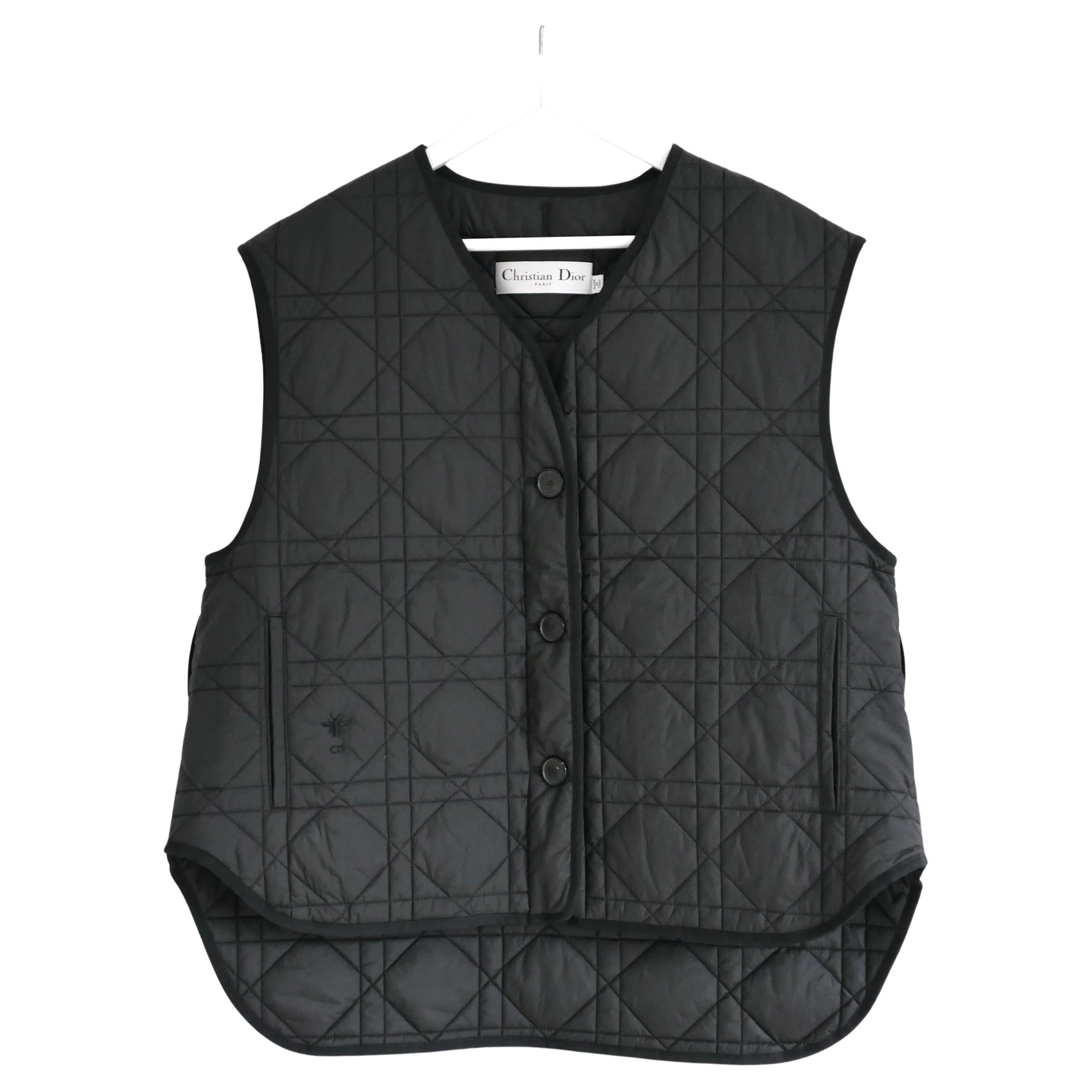 Chaleco oversize acolchado Dior Macrocannage