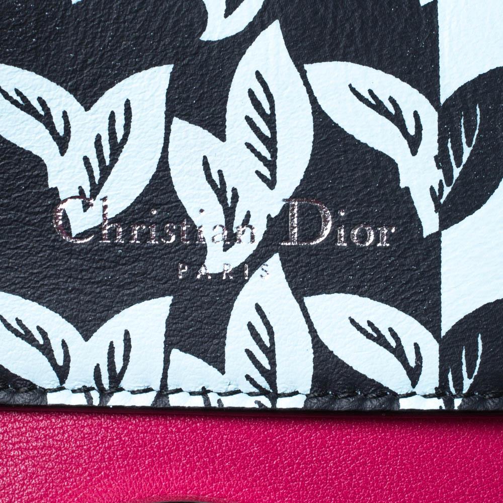 Dior Magenta Leather Be Dior Flap Bag 2