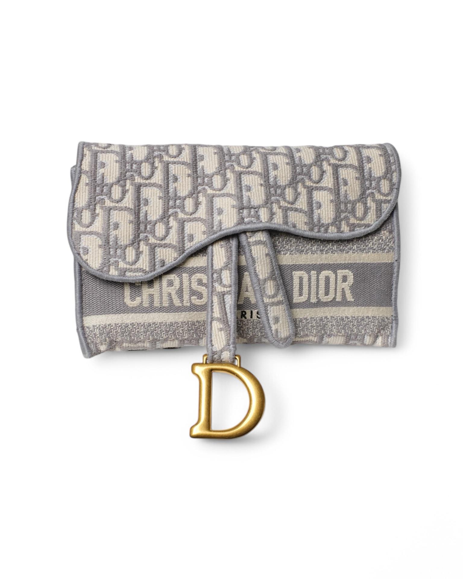 Dior Saddle Oblique Grey Belt Bag For Sale 1