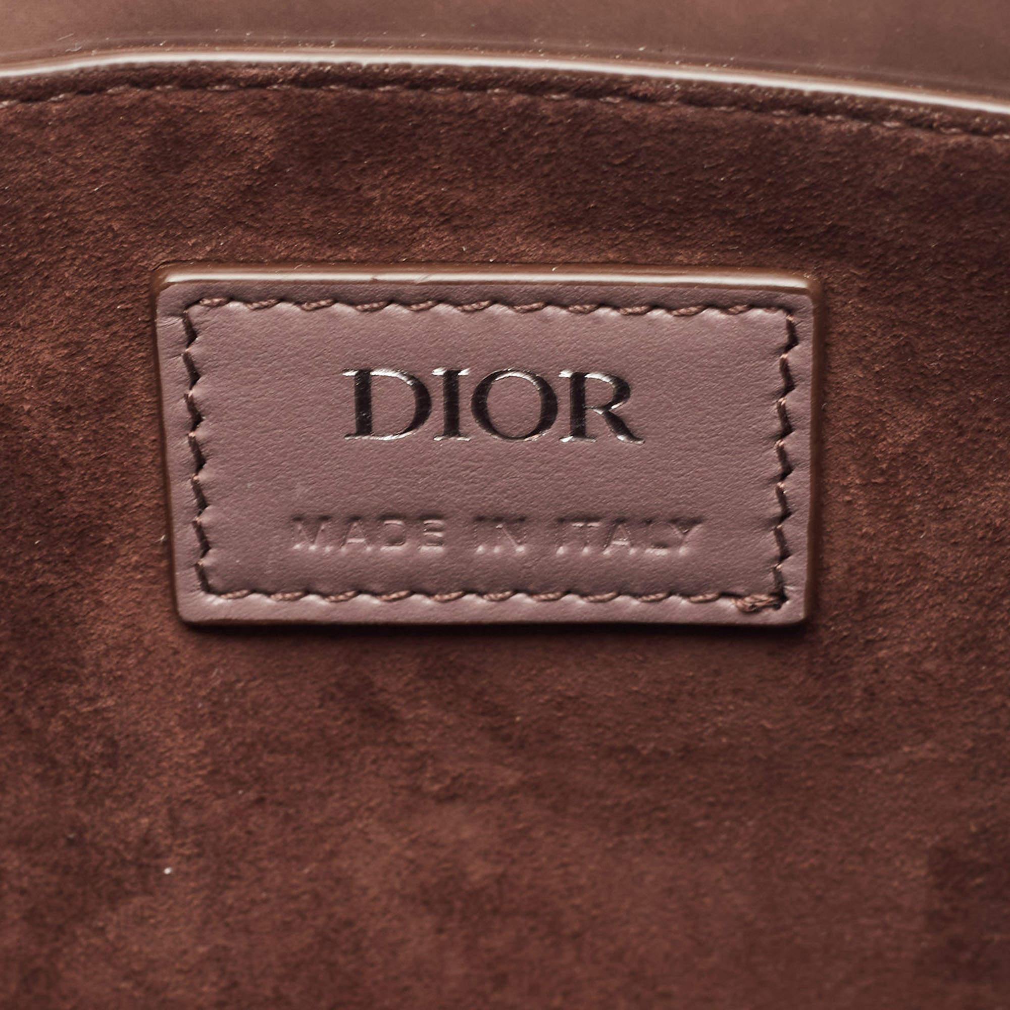 Dior Mauve Oblique Gravity Patent Leather Boxy Bag 6