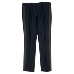 Dior Men Pants Thick Wool Flannel AW03 Hedi Slimane Men Pants Size ITA46/S-M