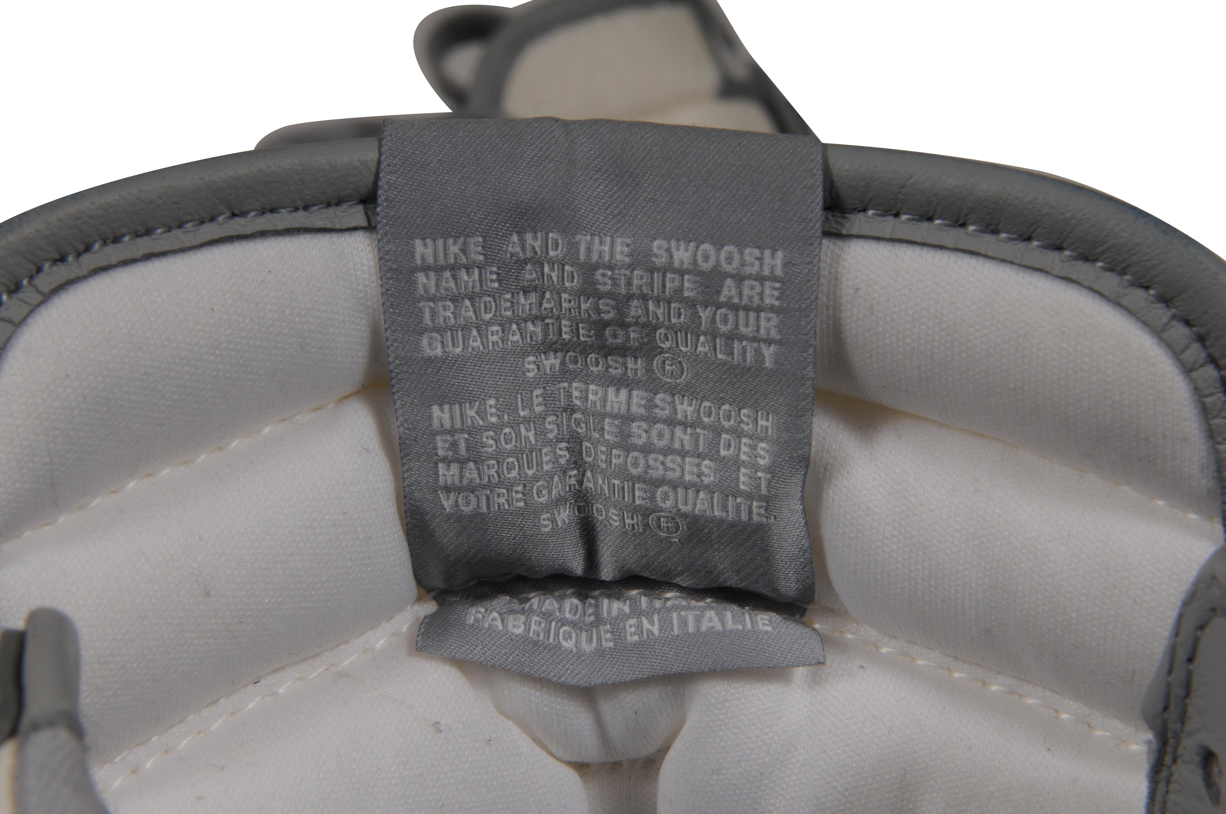 Dior Mens Air Jordan 1 Sneakers Oblique Logo US 10 EU 43 Gray Leather High Top en venta 14