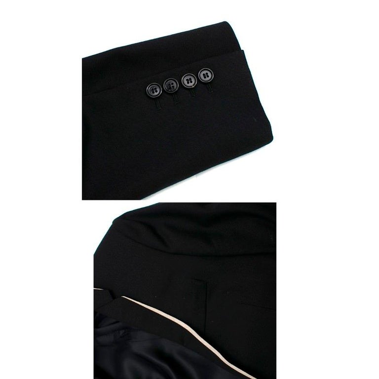Dior Men's Black Single-breasted Blazer W/ White Trim estimated size M ...