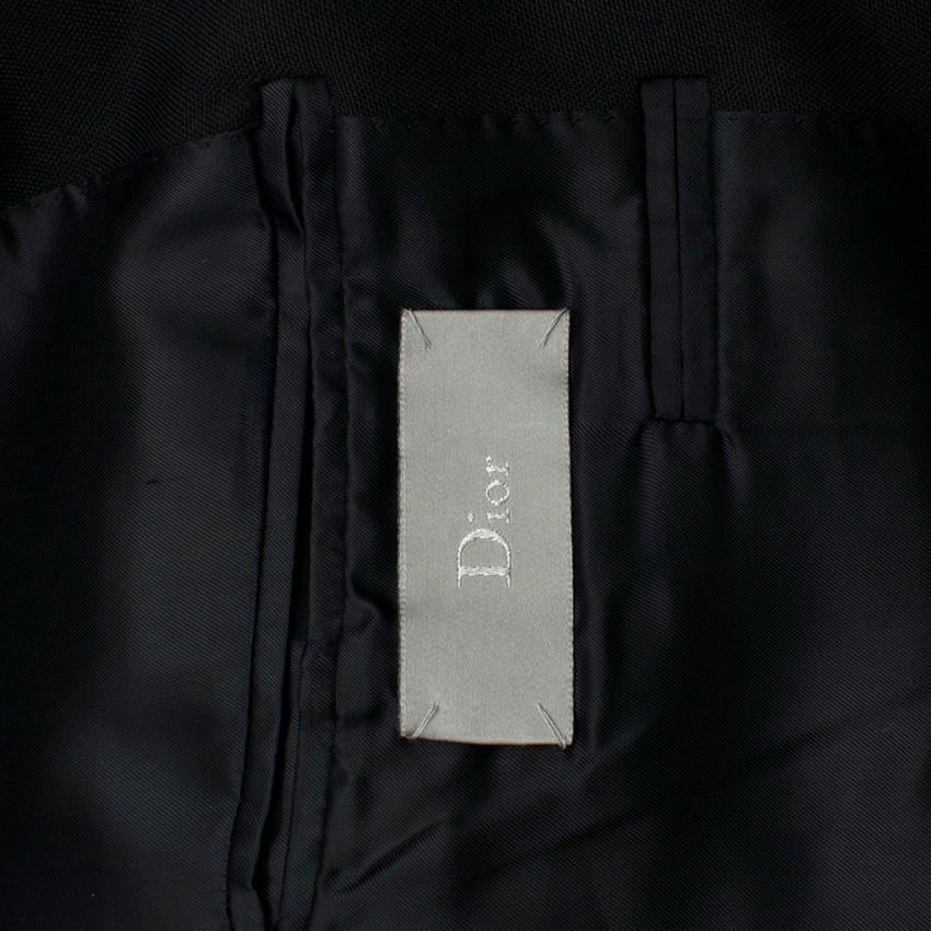 Dior Men's Black Single-breasted Blazer W/ White Trim estimated size M 1