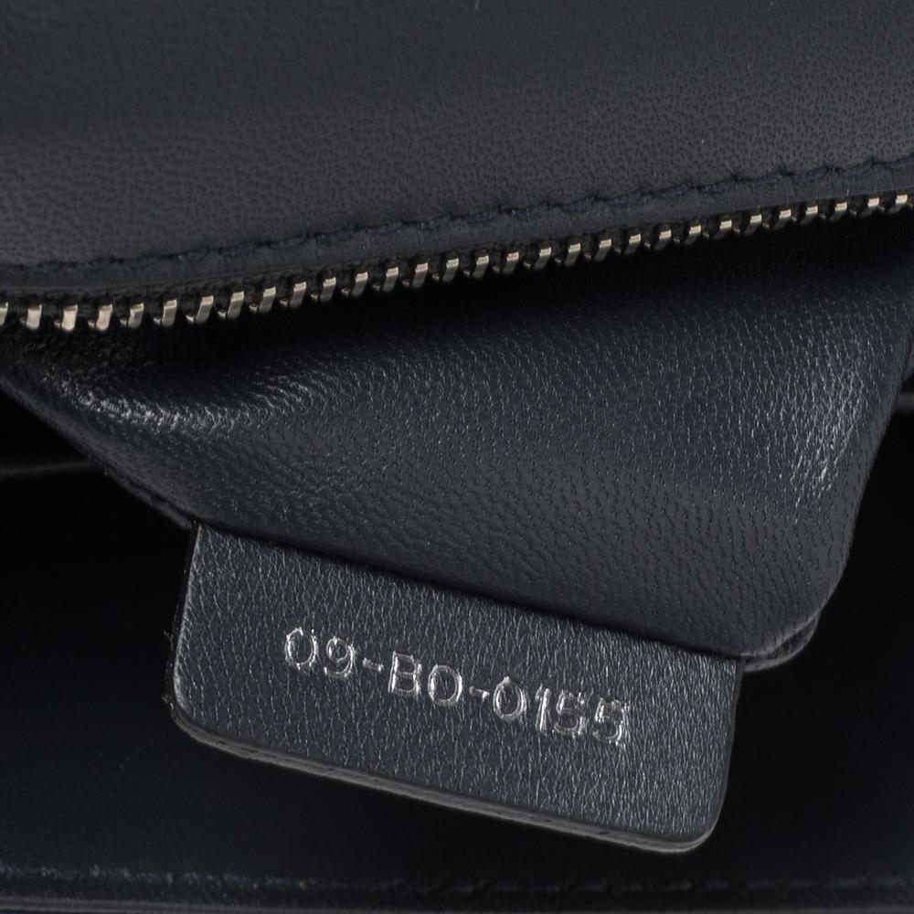Dior Metallic Blue Micro Cannage Leather Medium Diorama Shoulder Bag 2