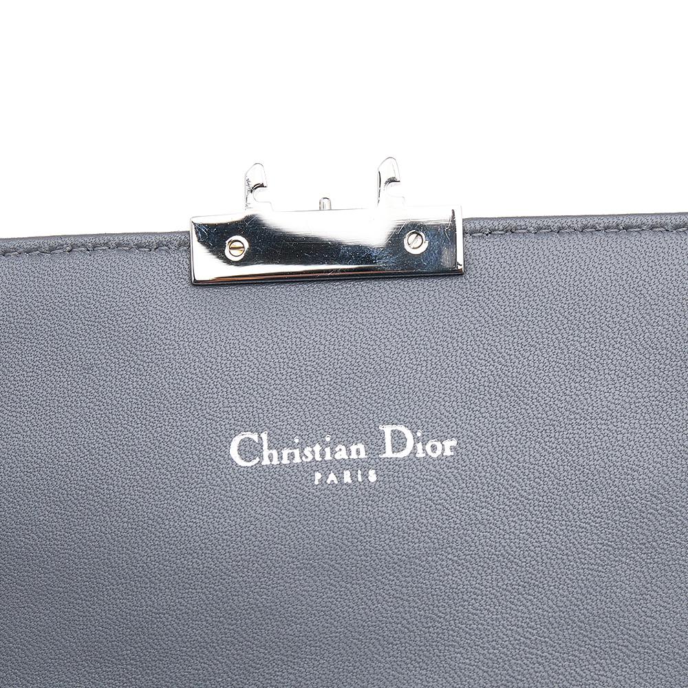 Dior Metallic Blue Quilted Fabric Miss Dior Shoulder Bag 2