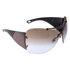 Dior Metallic/Brown Diorito 1Shield Sunglasses