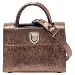 Dior Metallic Copper Leather Mini Diorever Tote