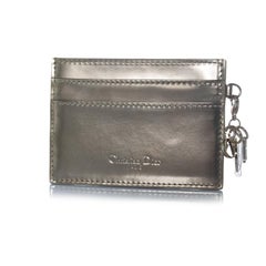 Dior, Metallic Diorama cardholder with pendant