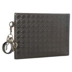 Dior, Metallic Diorama cardholder with pendant