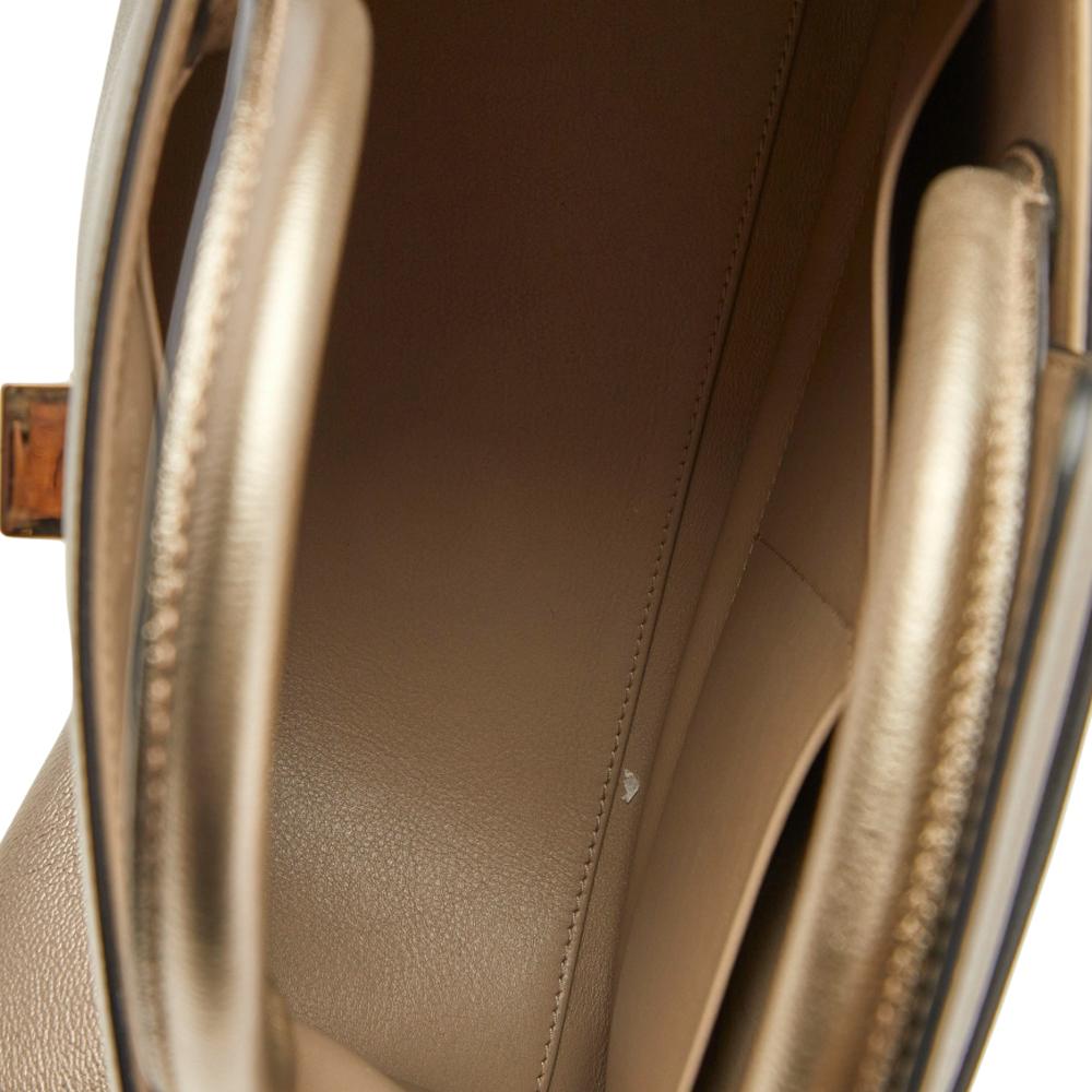 Dior Metallic Gold Leather Medium Diorever Bag 1
