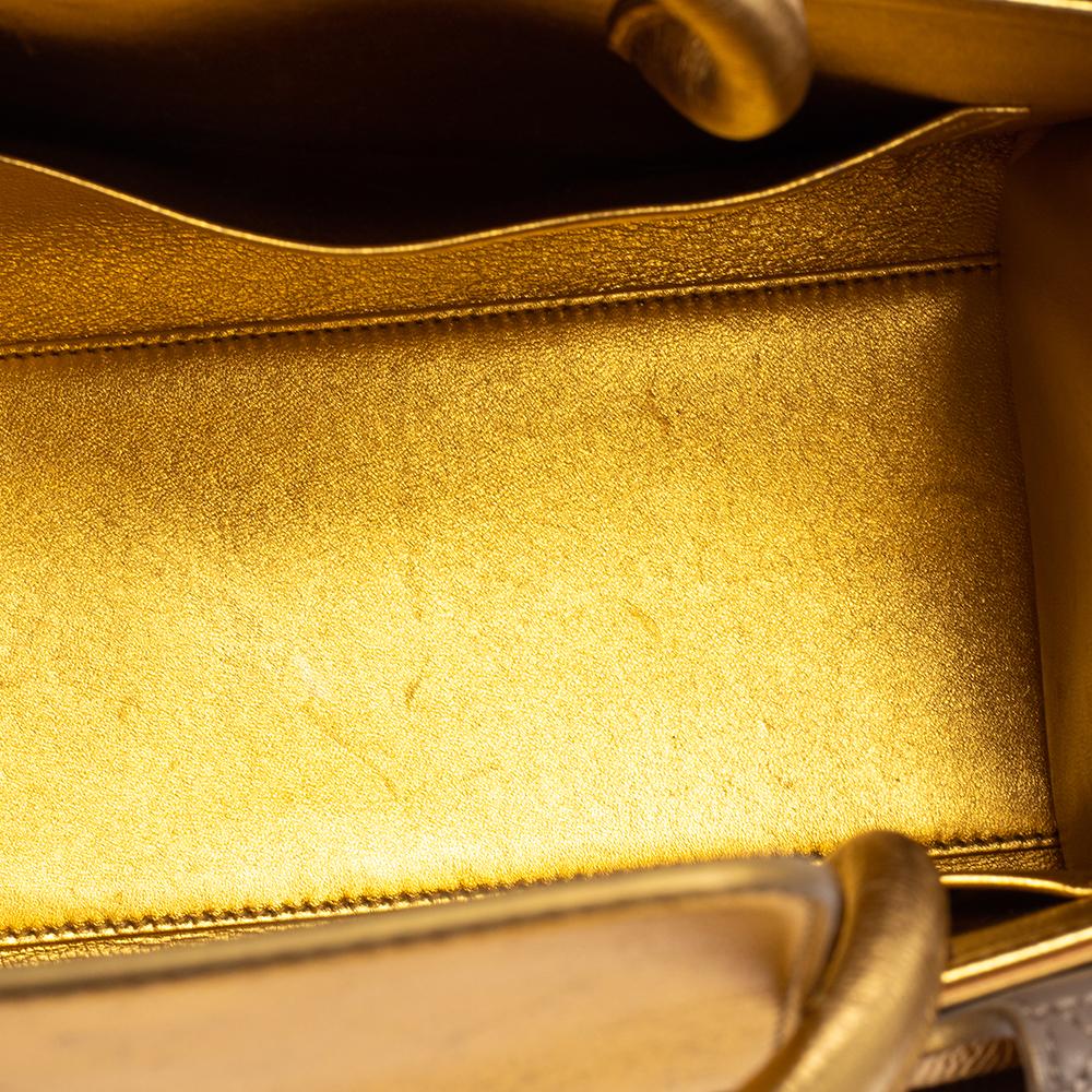Dior Metallic Gold Leather Medium Diorever Tote 6