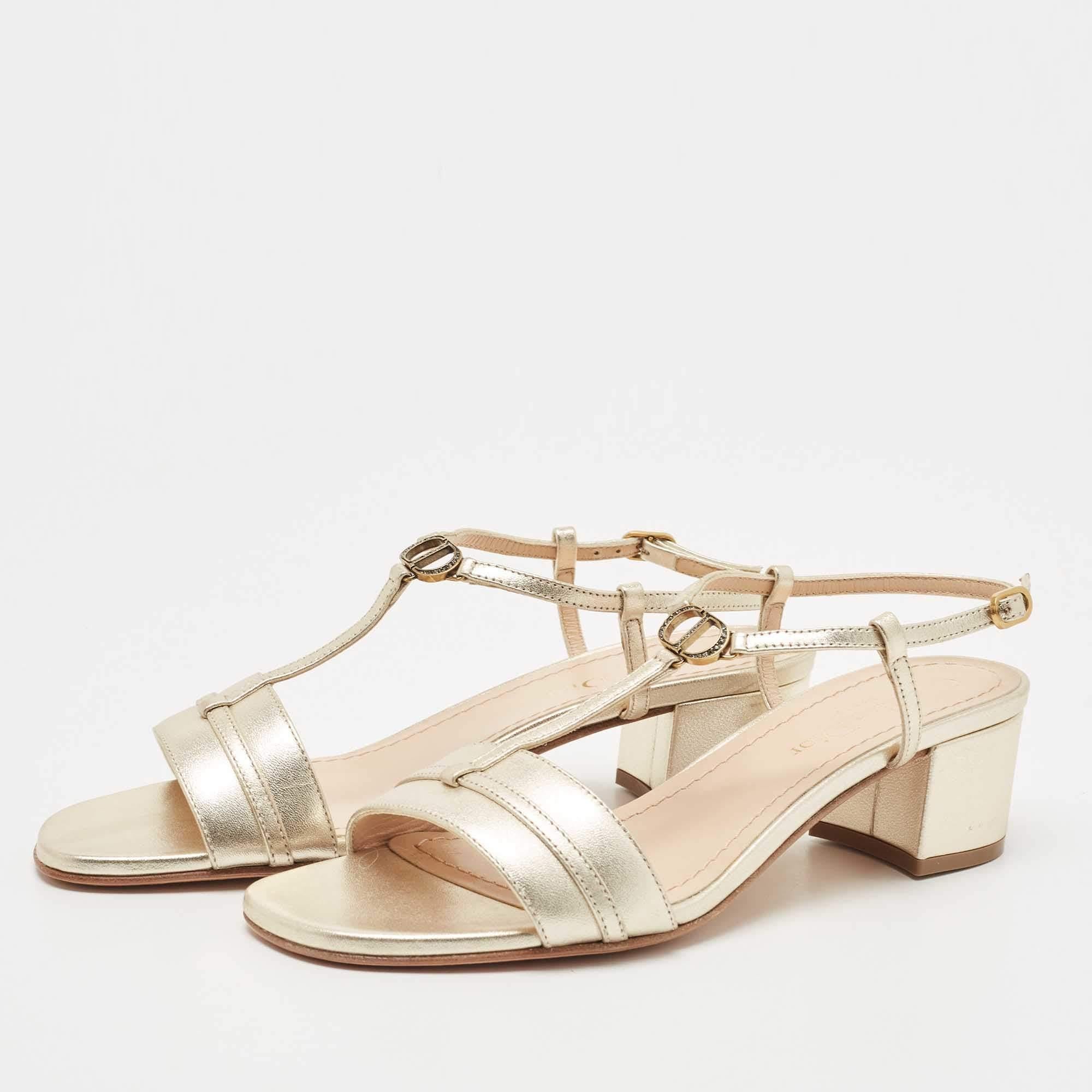 These Dior sandals will frame your feet in an elegant manner. Crafted from quality materials, they flaunt a classy display, comfortable insoles & durable heels.

Includes: Original Dustbag