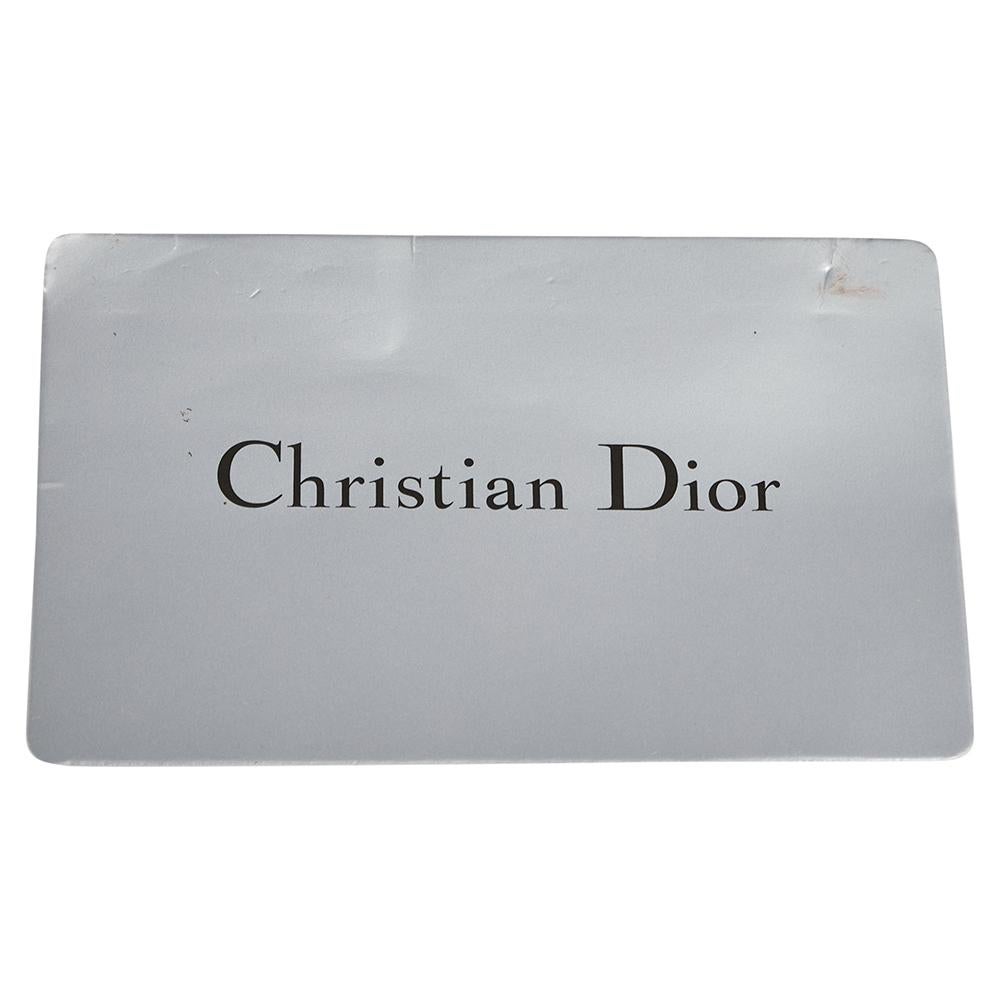 Dior Metallic Gold Microcannage Patent Leather Croisiere Wallet On Chain 6