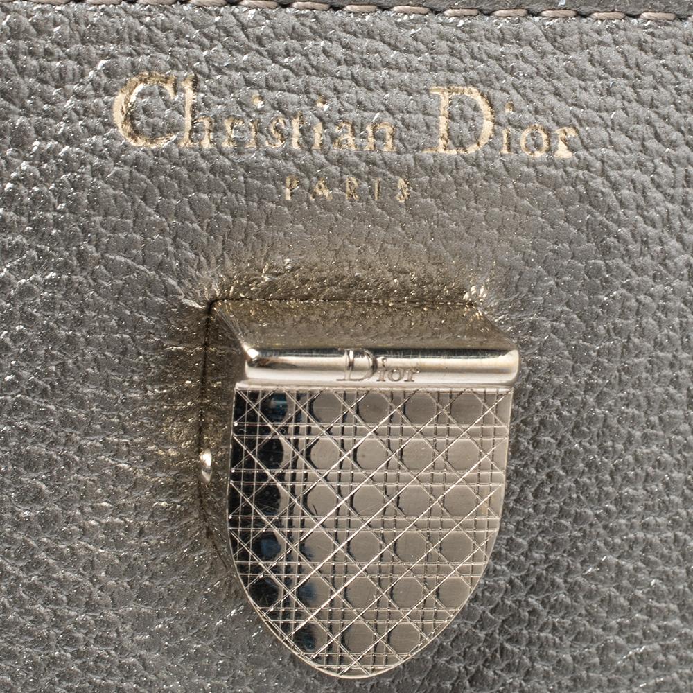 Women's Dior Metallic Gold Pebbled Leather Mini Diorever Tote