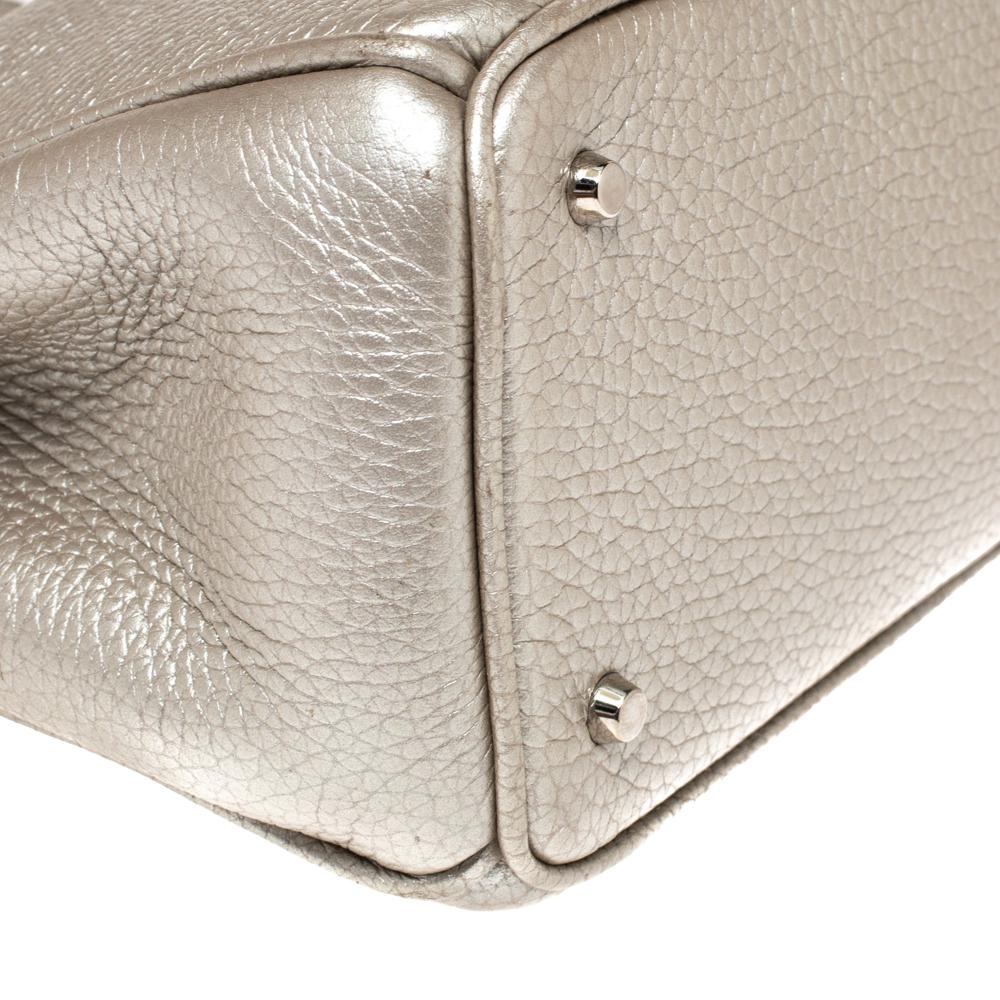 Dior Metallic Leather Mini Diorissimo Tote 3