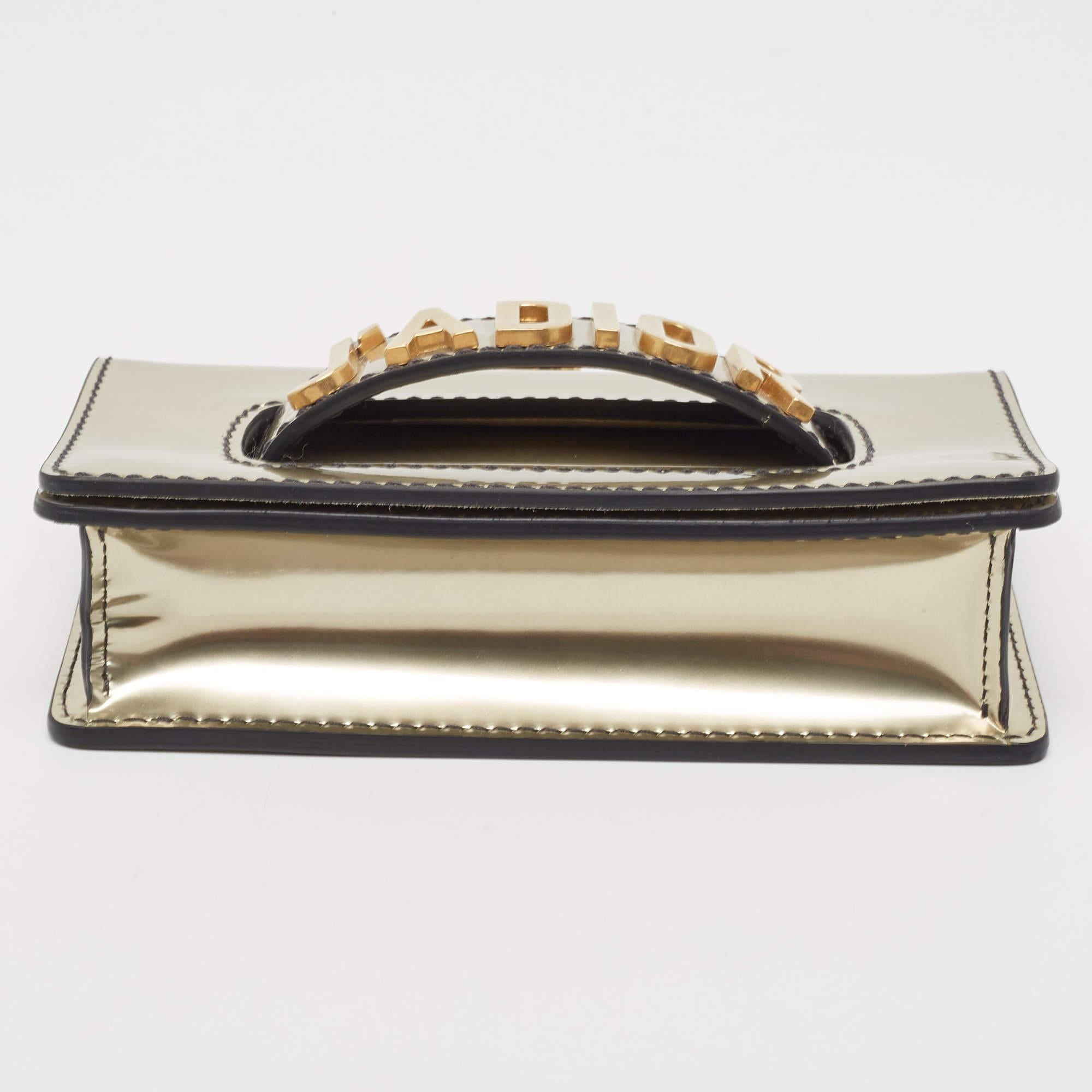 Dior Metallic Patent Leather Mini J'Adior Shoulder Bag For Sale 6