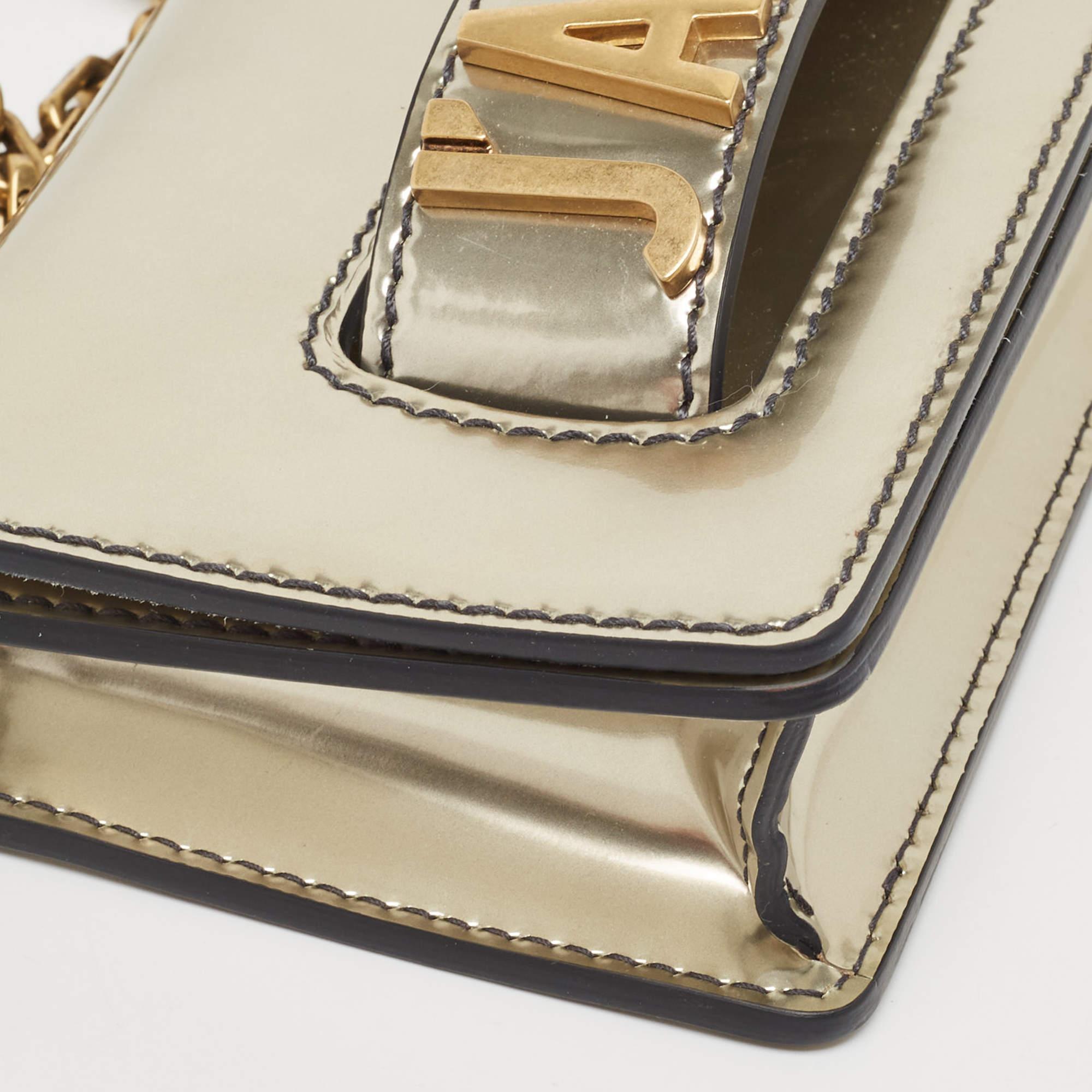 Dior Metallic Patent Leather Mini J'Adior Shoulder Bag For Sale 7