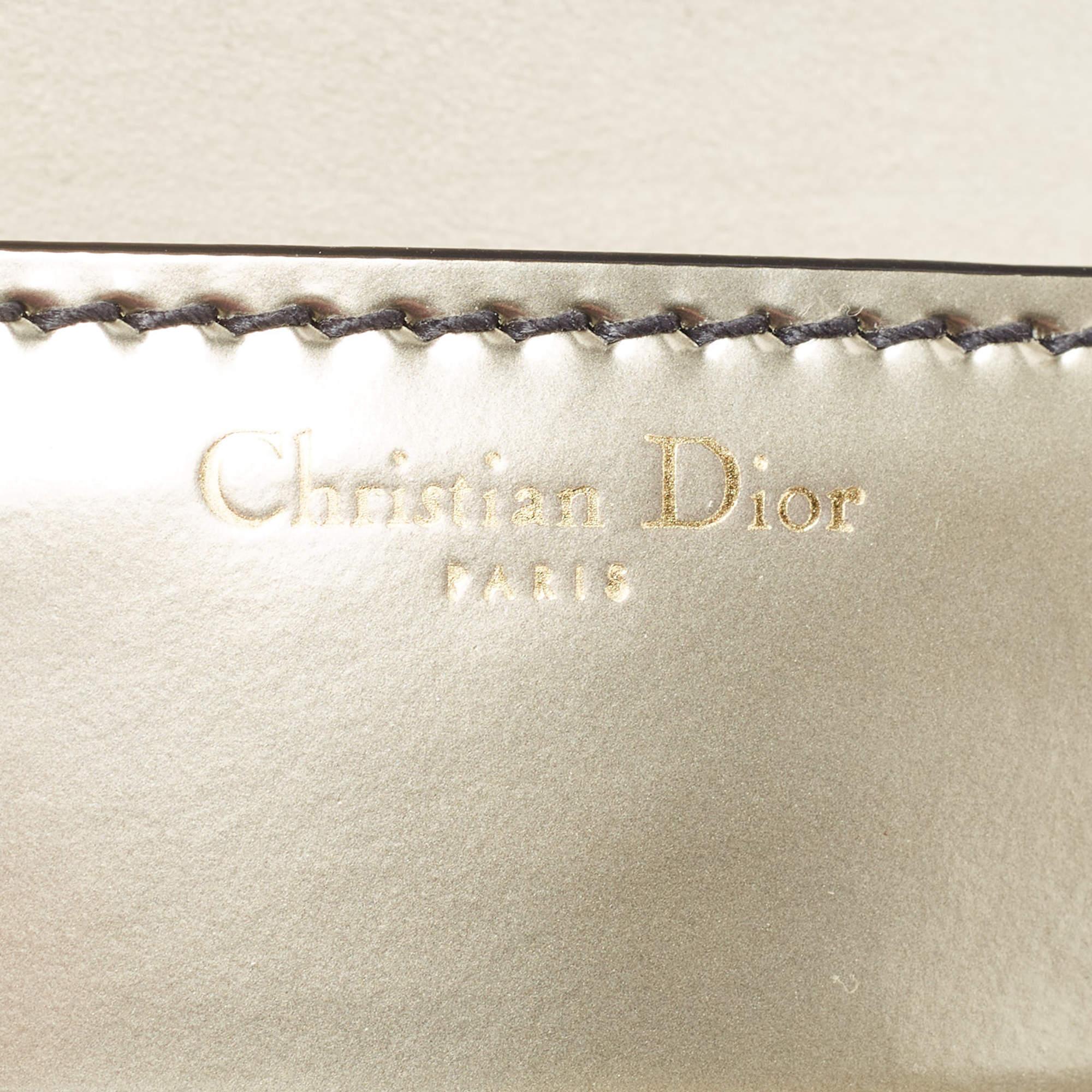 Women's Dior Metallic Patent Leather Mini J'Adior Shoulder Bag For Sale