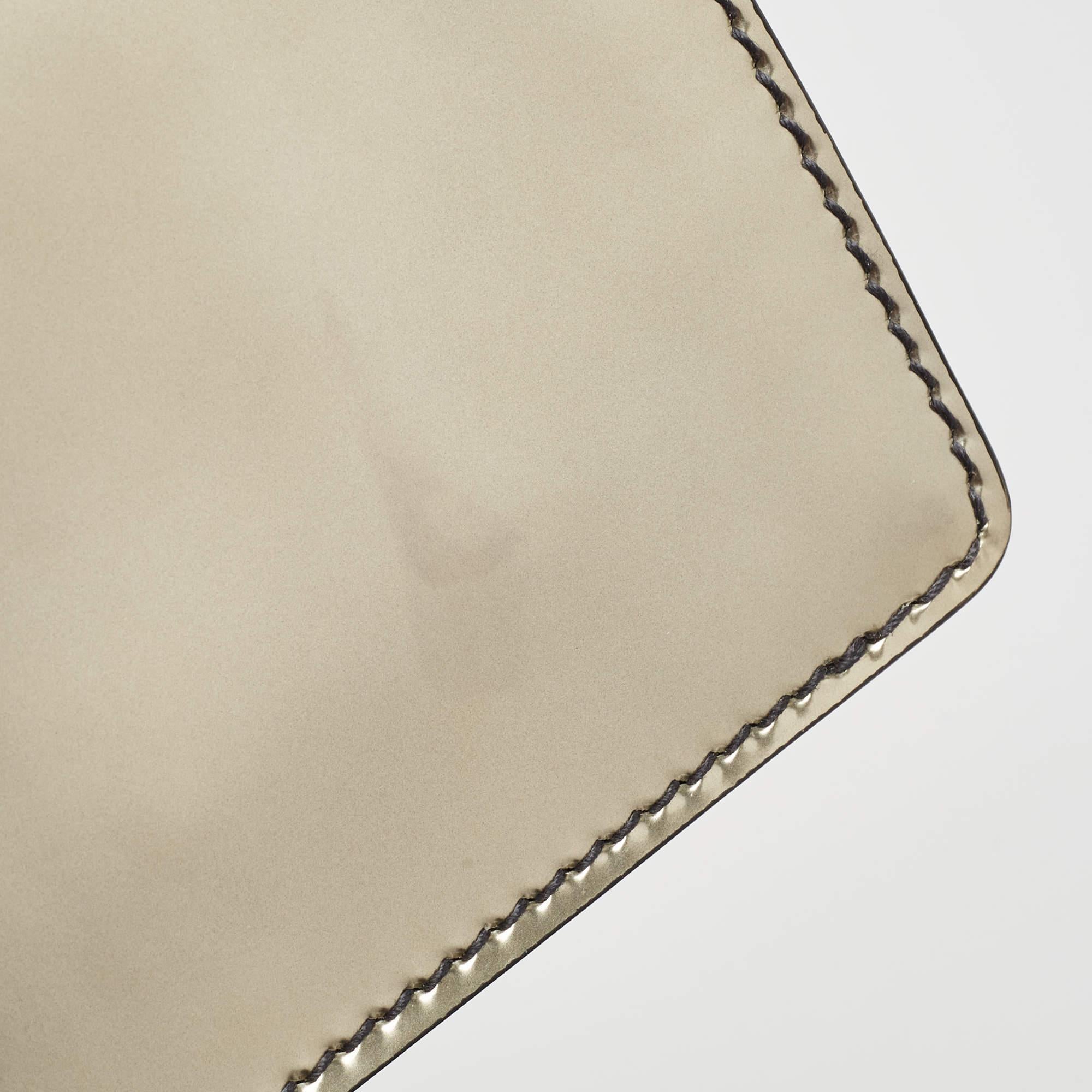Dior Metallic Patent Leather Mini J'Adior Shoulder Bag For Sale 3
