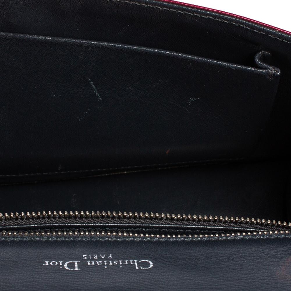 Dior Metallic Pink Micro Cannage Leather Medium Diorama Shoulder Bag 7