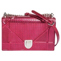 Diorama leather clutch bag Dior Pink in Leather - 35051741