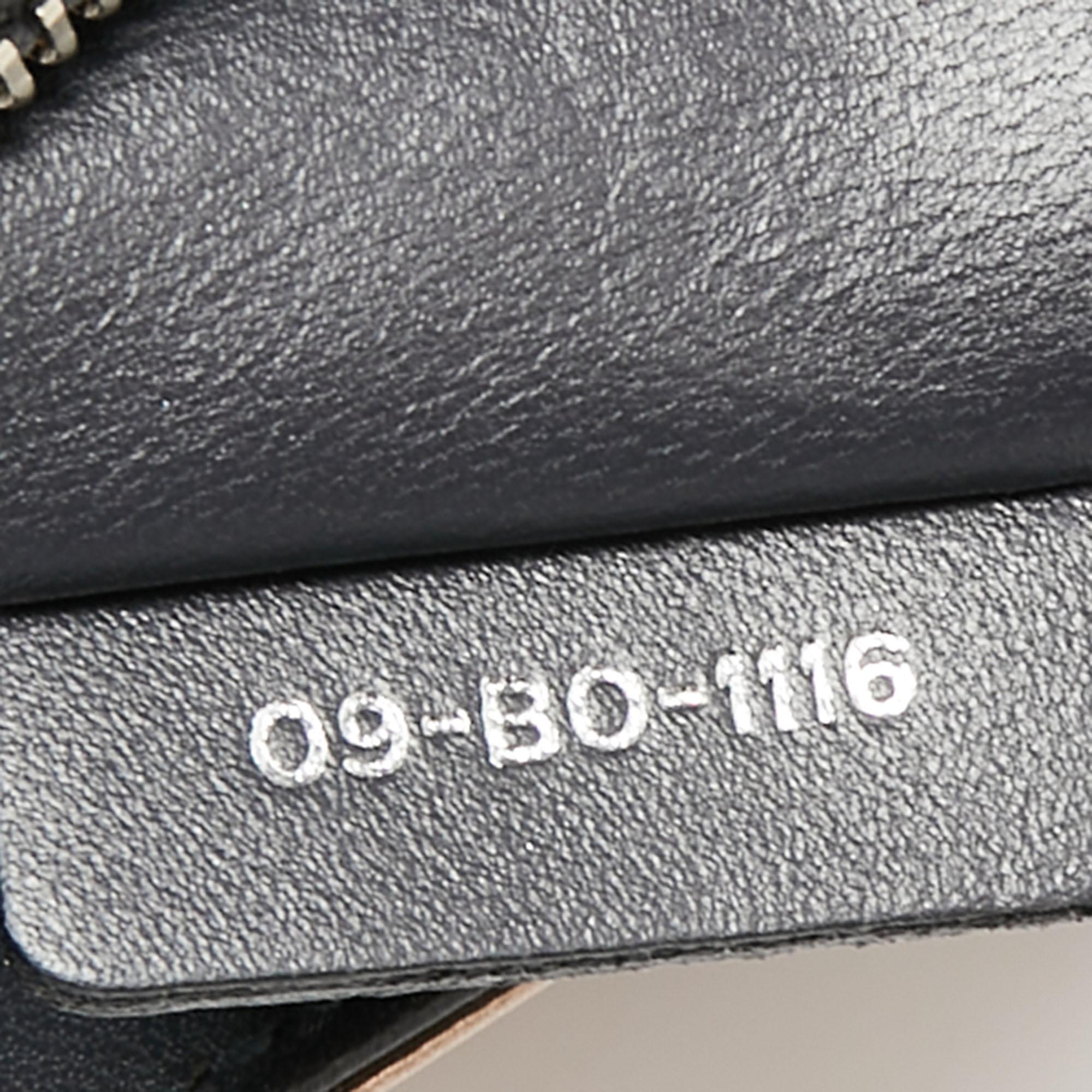 Dior Metallic Rose Gold Micro Cannage Patent Leather Medium Diorama Shoulder Bag 5