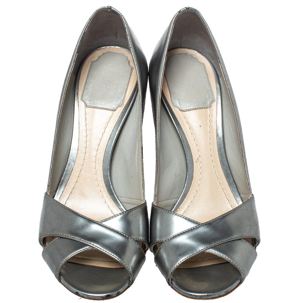 dior silver sandals