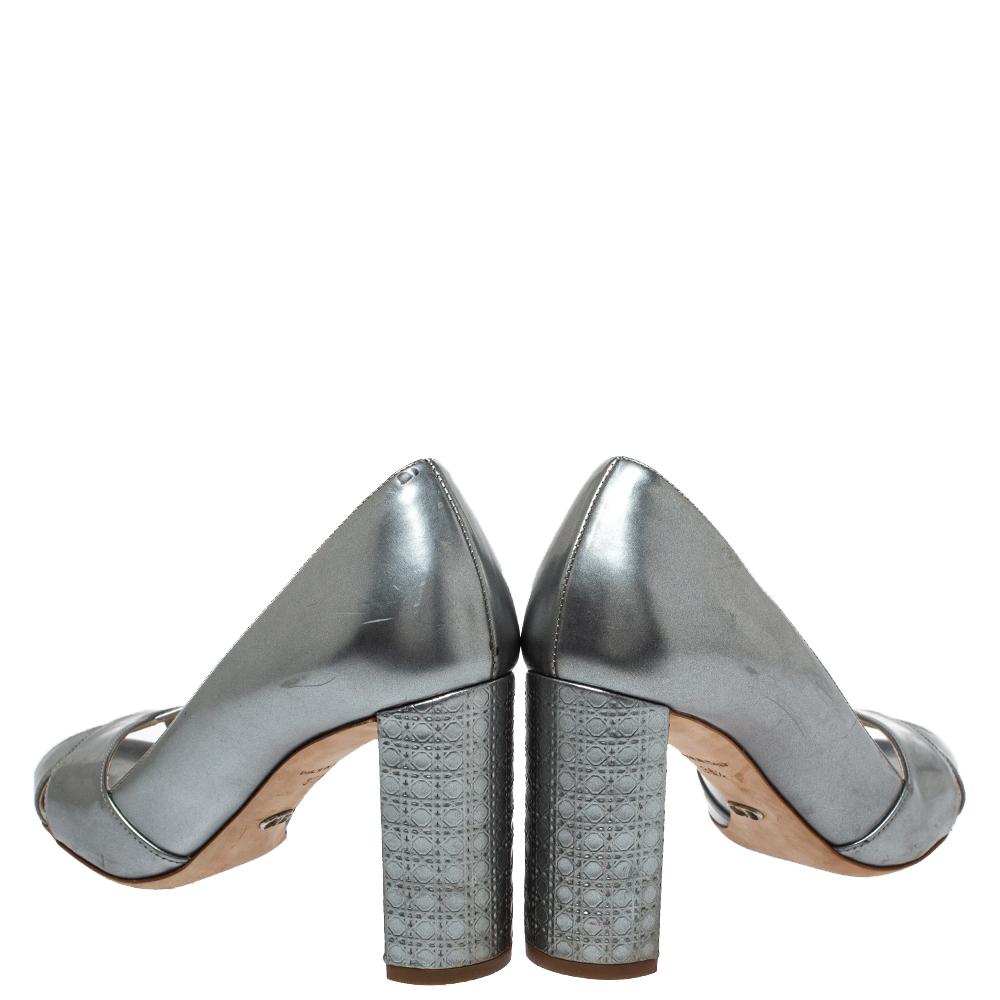 dior sandals silver