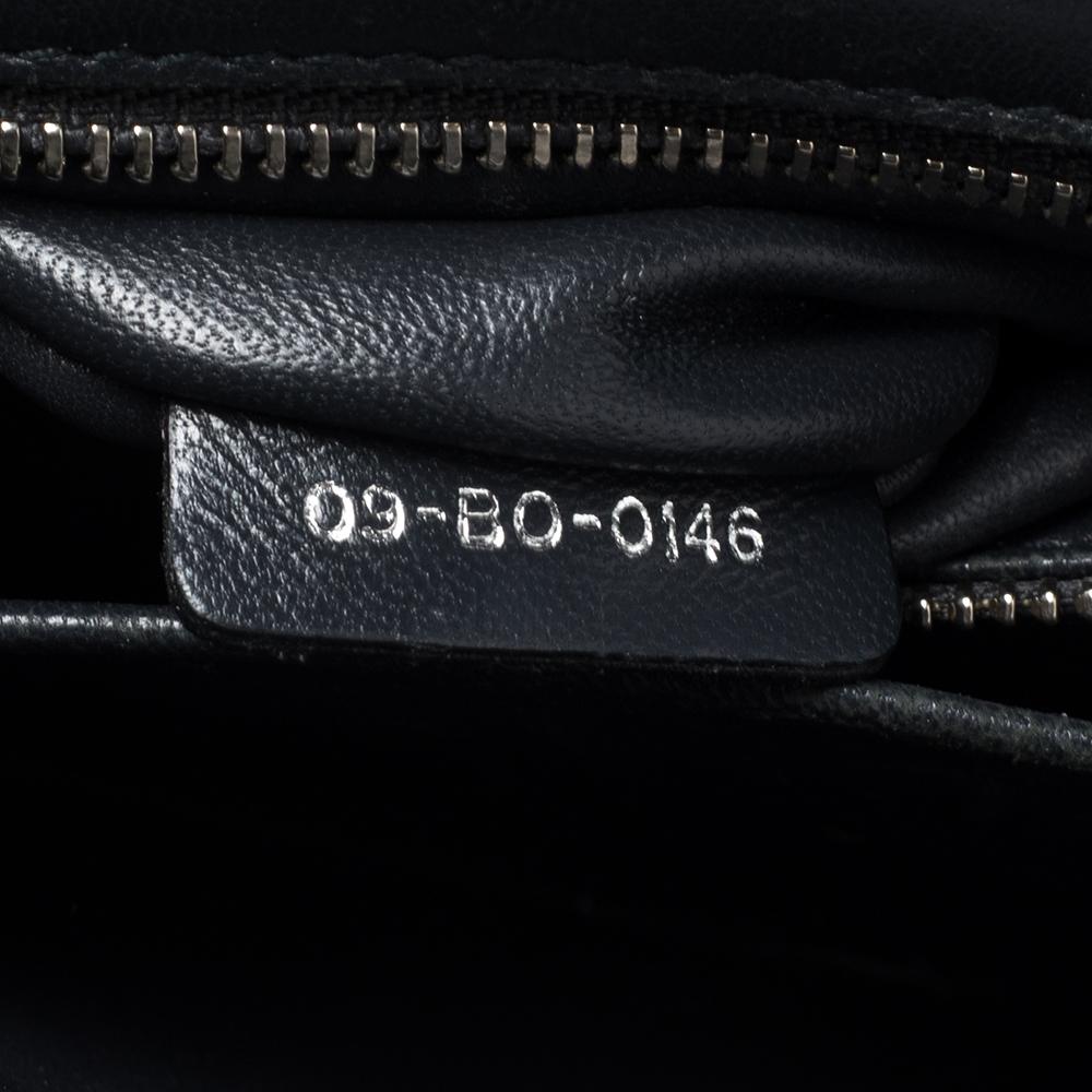 Dior Metallic Silver Micro Cannage Leather Medium Diorama Shoulder Bag 6