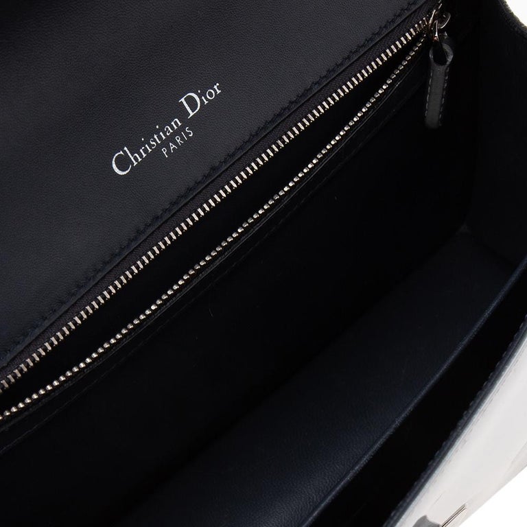 Dior Metallic Silver Micro Cannage Leather Medium Diorama Shoulder Bag at  1stDibs