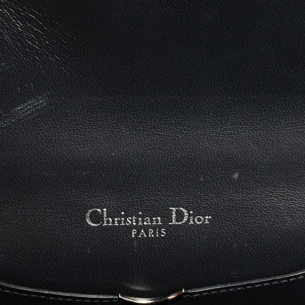 Dior Metallic Silver Micro Cannage Leather Mini Diorama Shoulder Bag 1