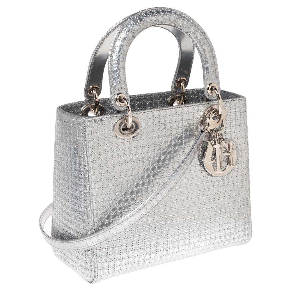 dior silver purse