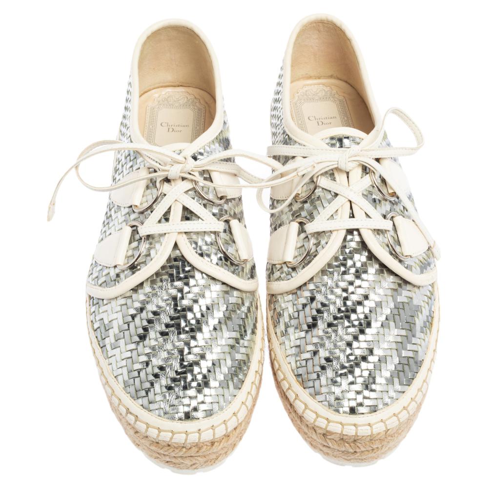 dior sneakers silver