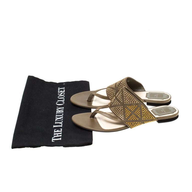flat dior sandals