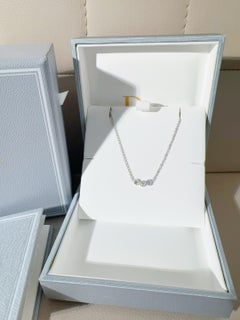 Dior Mimiopse 18K White Gold Three-Diamond Necklace
