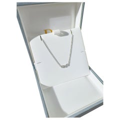 Dior Mimiopse 18K White Gold Three-Diamond Necklace