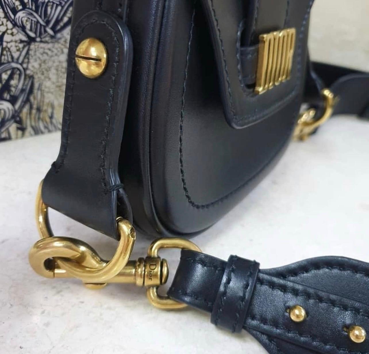 Black Dior Mini D-Fence Bag