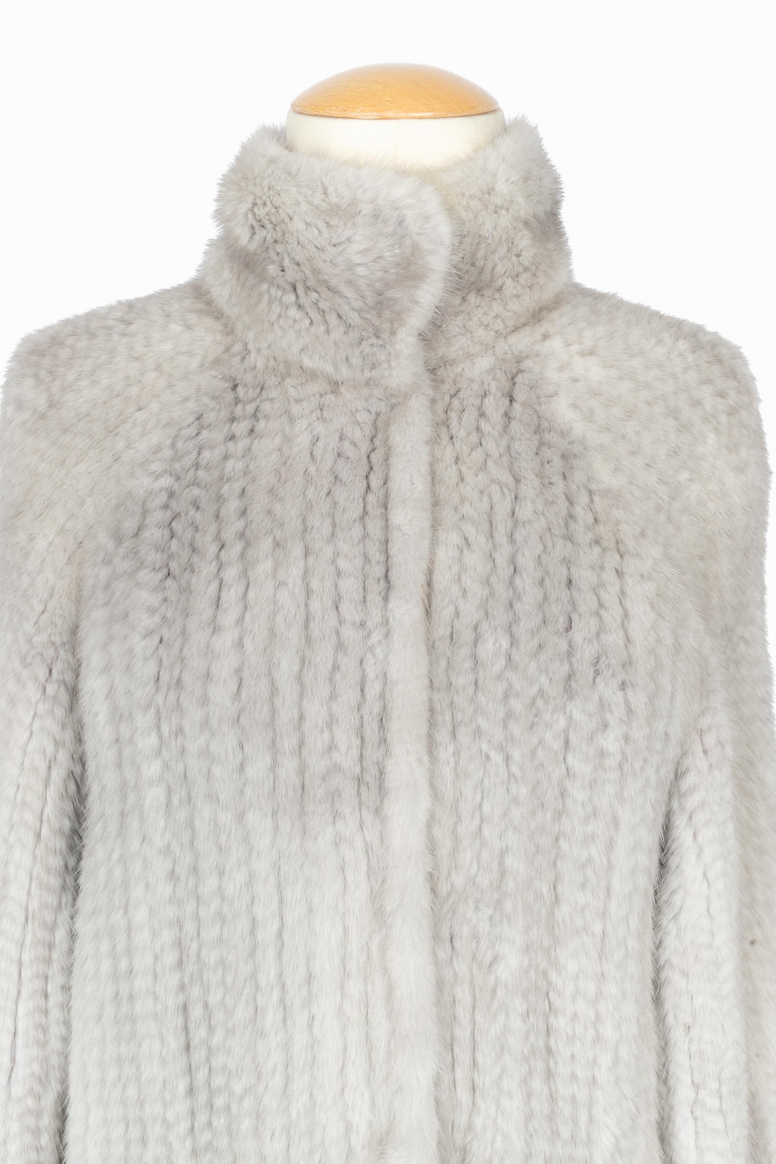 Gris Veste en vison Dior automne 2004 en vente