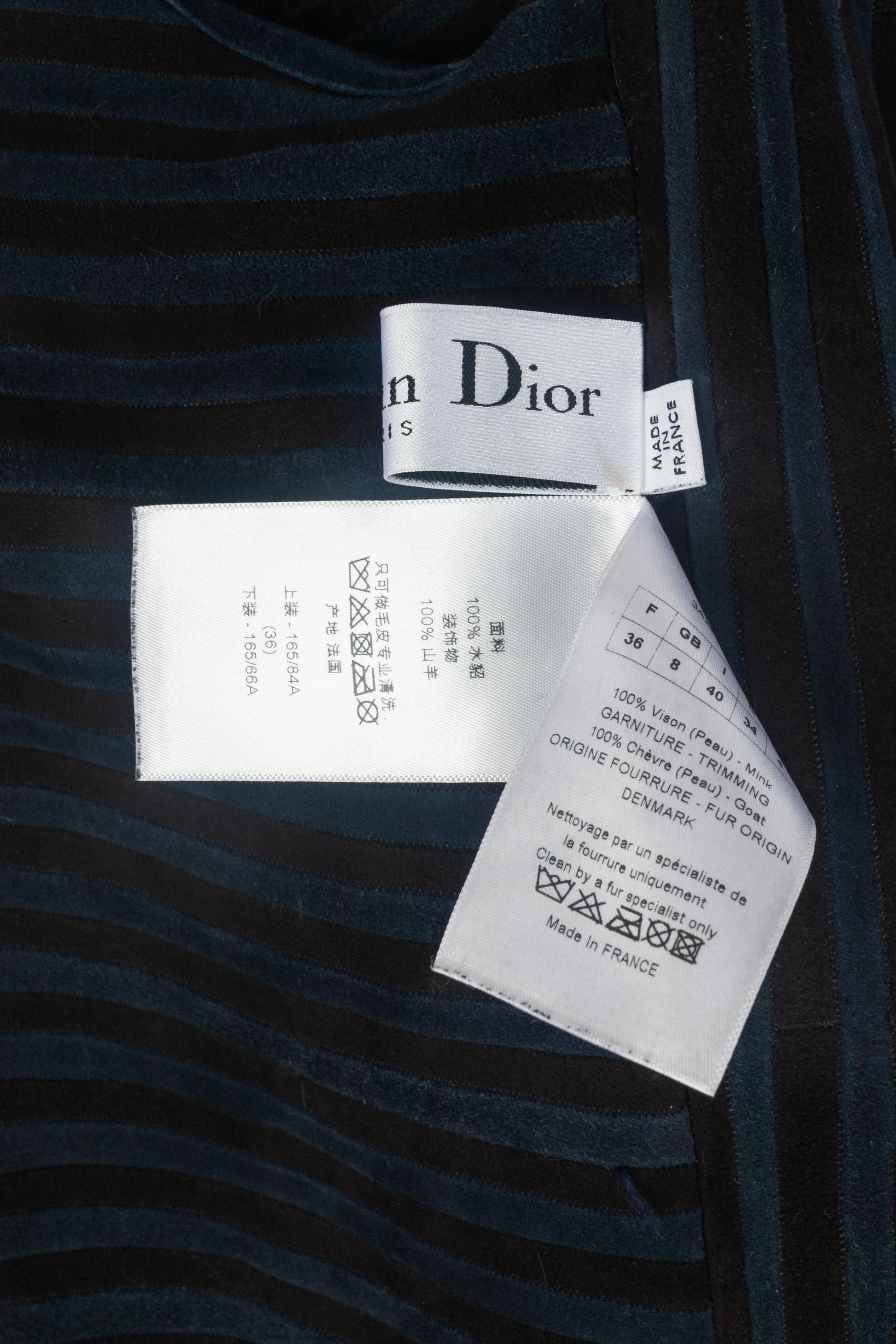 Giacca di visone Dior in vendita 2